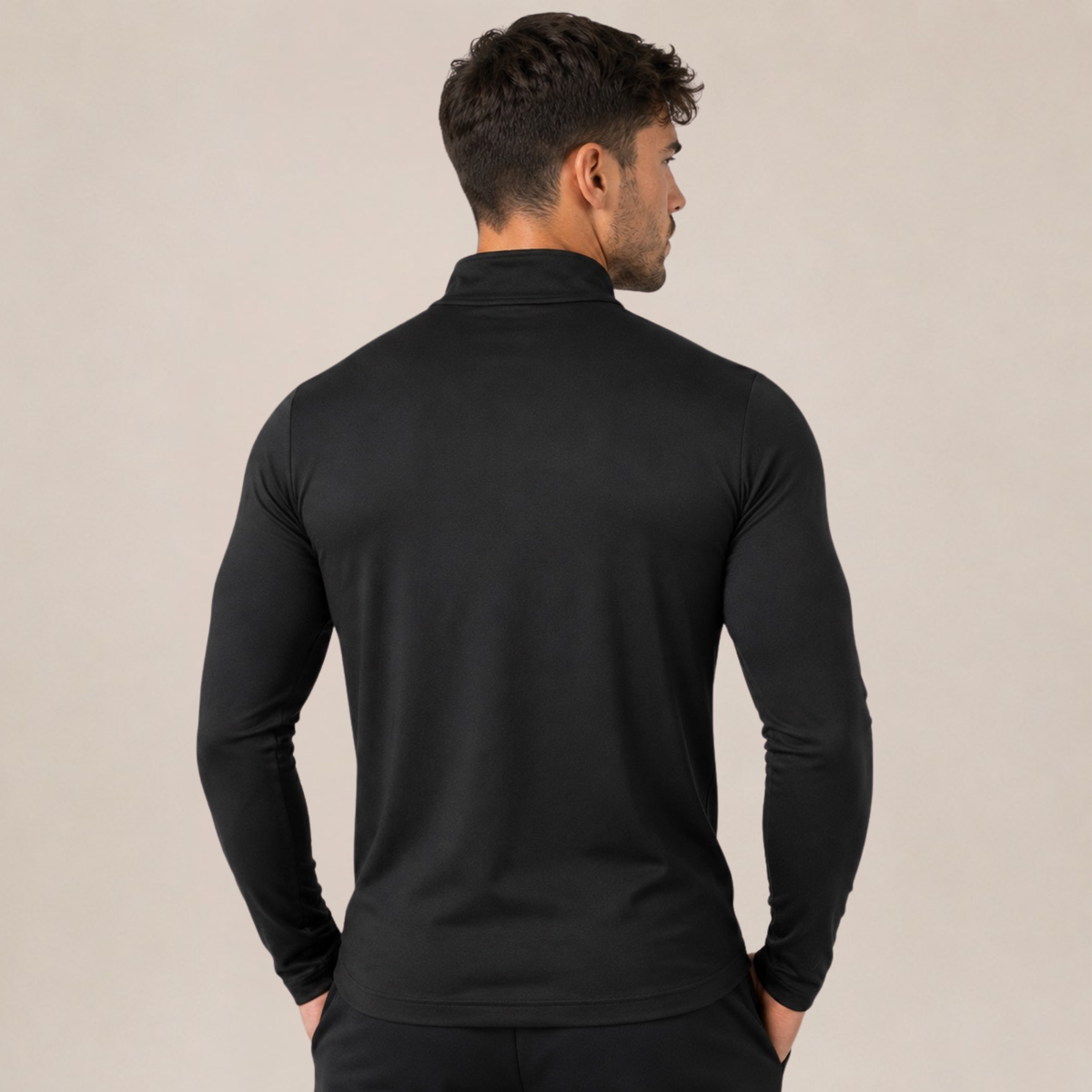 Sudadera Ajustada con Cremallera de Cuarto