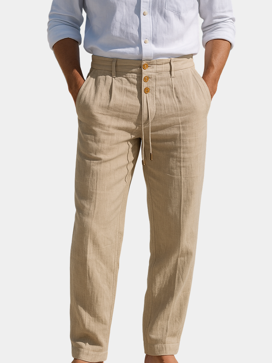 Matteo Pantalones ligeros de verano de lino