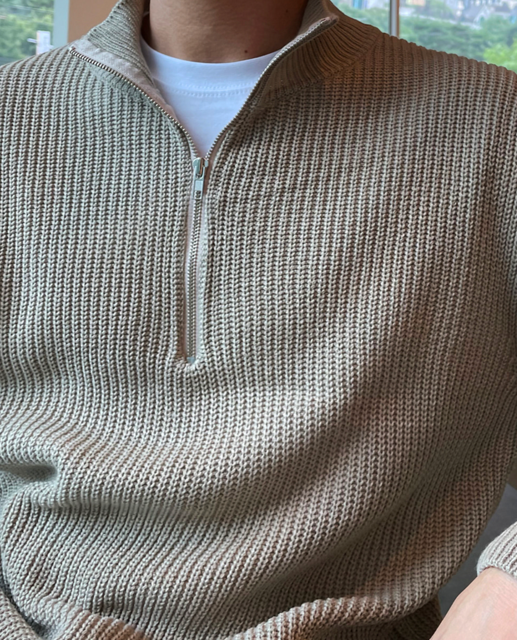 Jersey Cuello Alto con Cremallera
