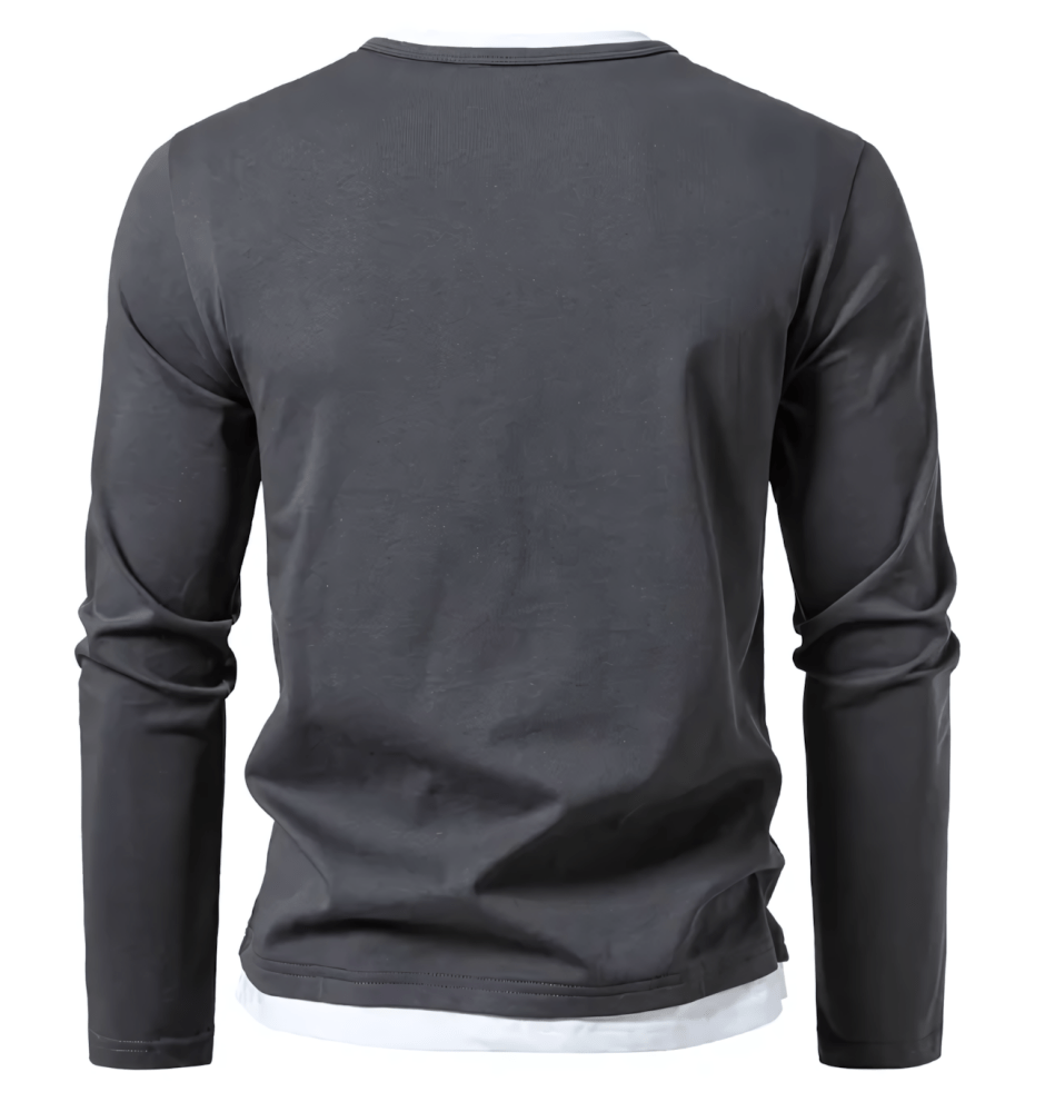 Alvin Camiseta de manga larga premium de algodón