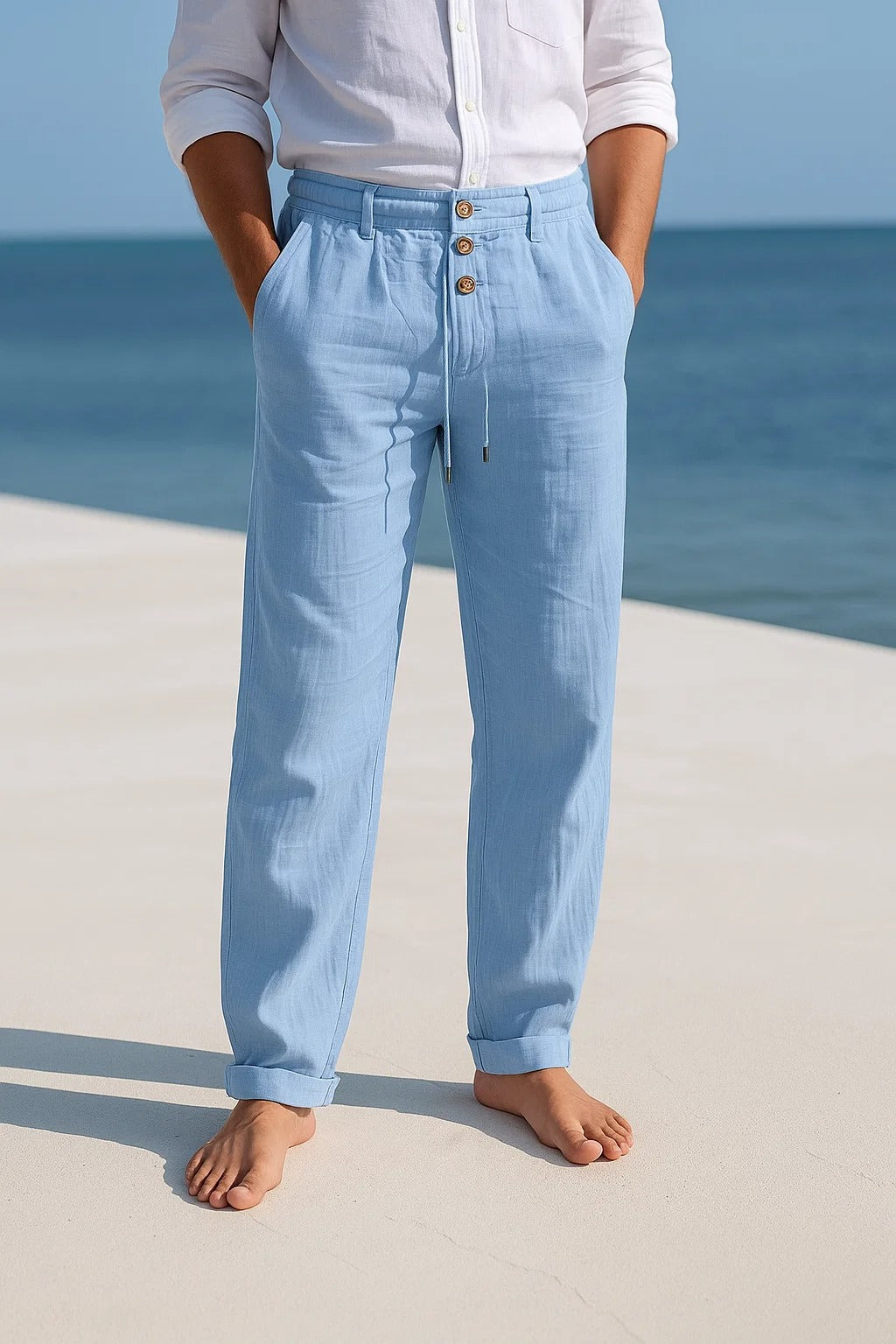 Matteo Pantalones ligeros de verano de lino