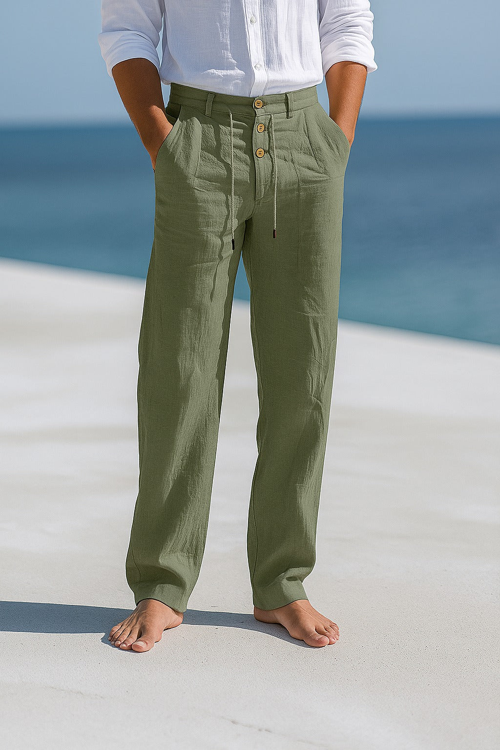 Matteo Pantalones ligeros de verano de lino