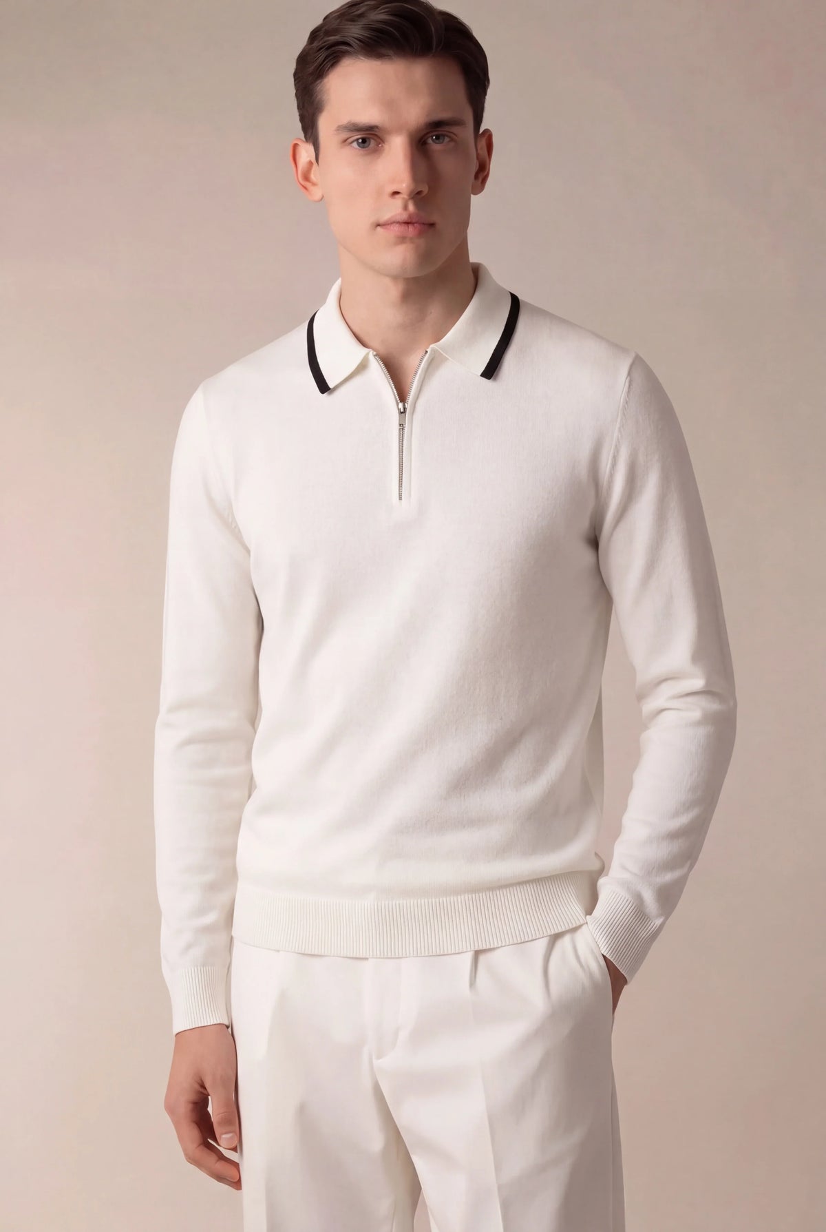 Polo blanco extrafino de la ciudad