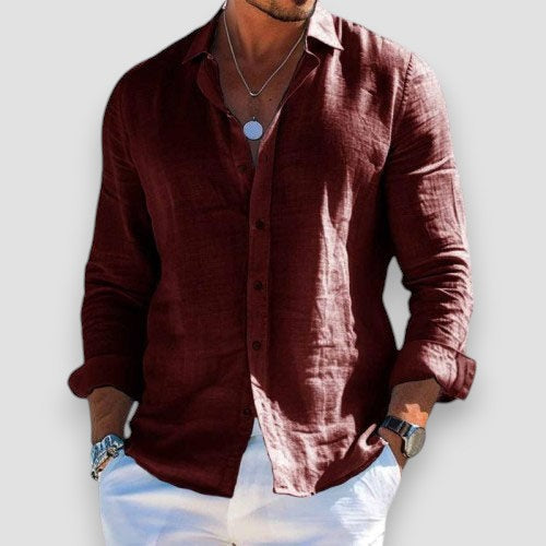 Antonio Camisa de verano de tejido suave
