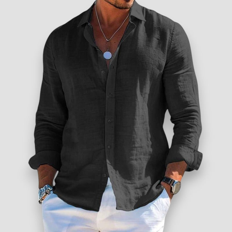 Antonio Camisa de verano de tejido suave