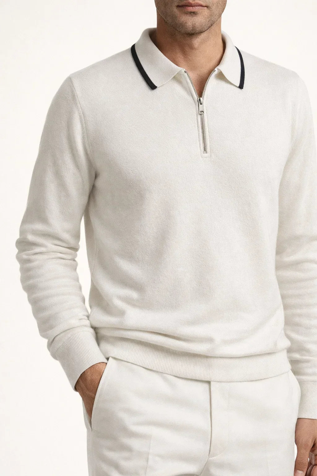 Polo blanco extrafino de la ciudad